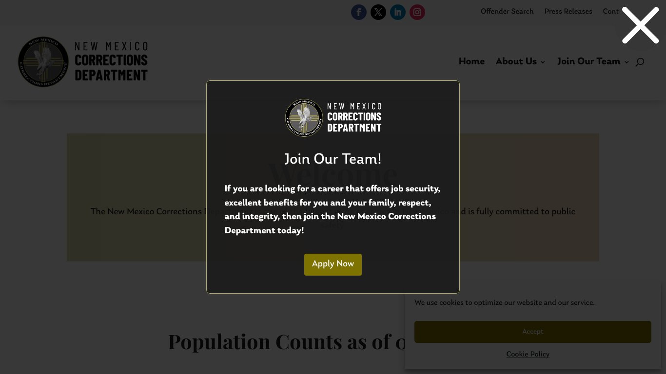 New Mexico Corrections Department Offender Search